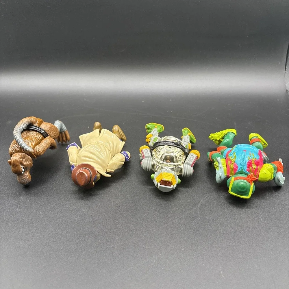 Vintage TMNT Teenage Mutant Ninja Turtles 1988 to 1990s Playmates Toys Lot of 4